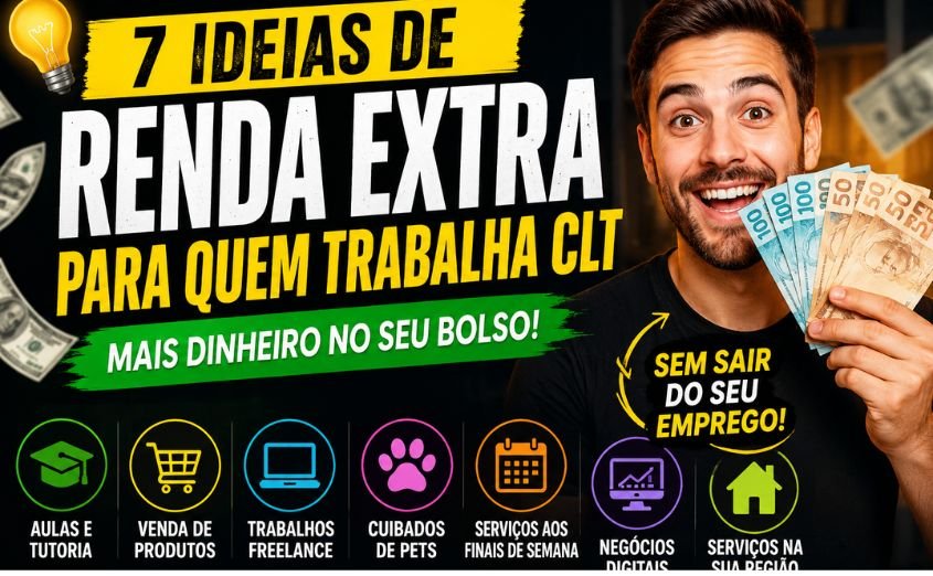 Imagem do artigo 7 Ideias de Renda Extra para Quem Trabalha CLT: Como Aumentar Seus Ganhos Sem Abrir Mão do Emprego