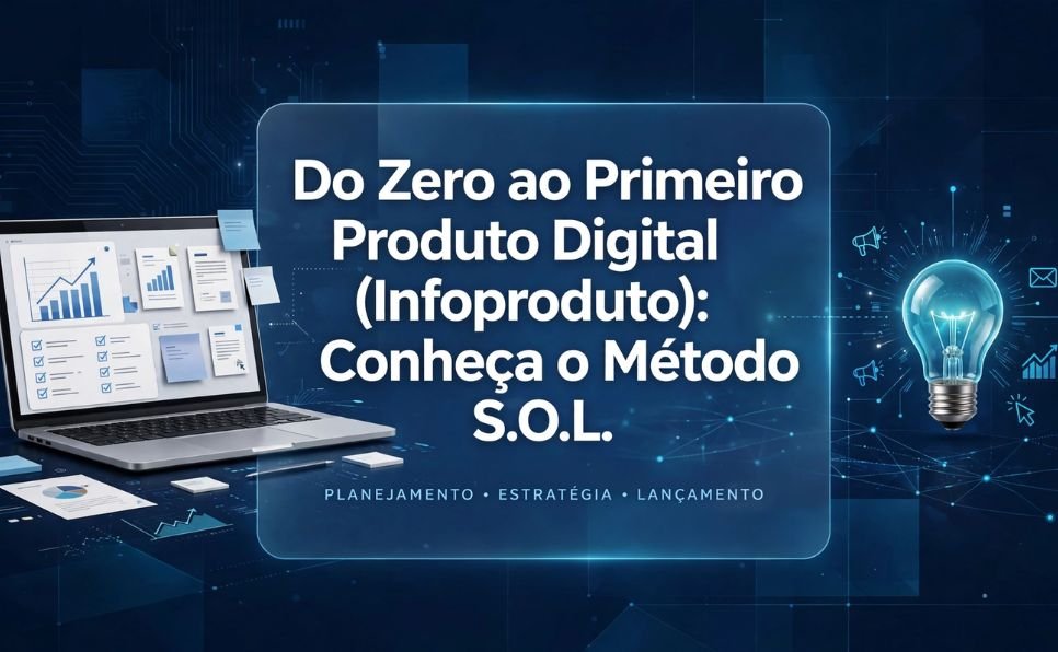 Imaggem do artigo Como Criar Seu Primeiro infoproduto Conheça o Método S.O.L. e Tire Sua Ideia do Papel